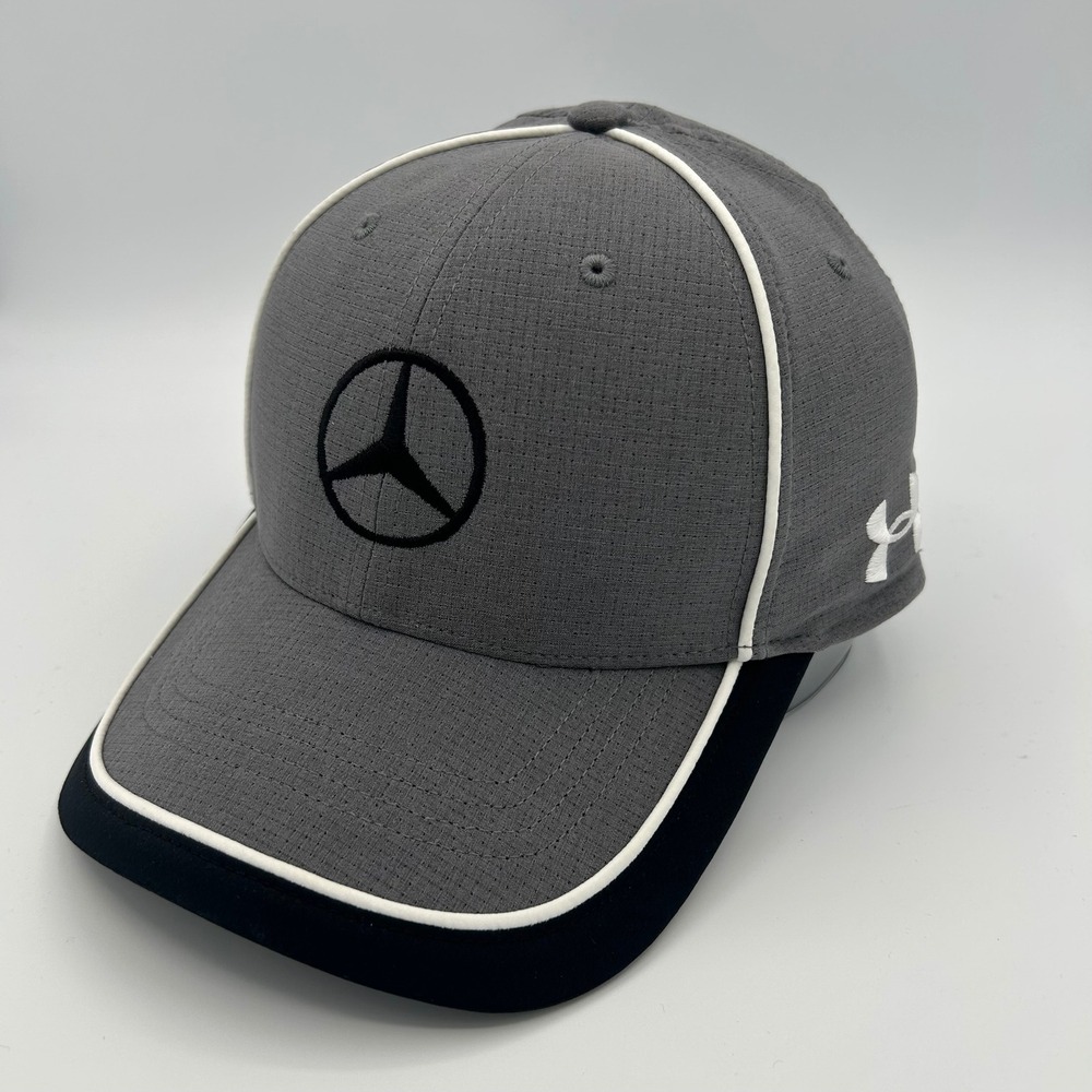 Under Armour Hat Mercedes-Benz Mens LG/XL Grey Athletic Gorpcore